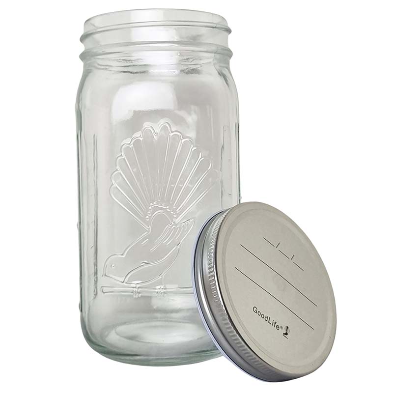 1lit Preserving Jar with Pop Top Lid