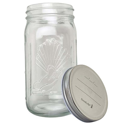 1lit Preserving Jar with Pop Top Lid