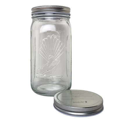 1lit Preserving Jar with Pop Top Lid
