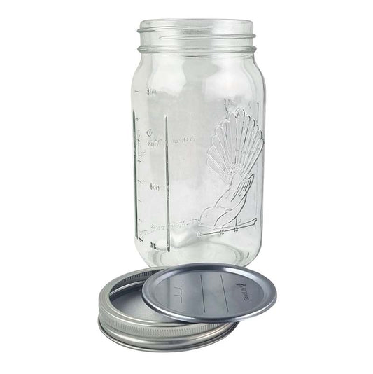 1 Ltr Preserving Jars with dome & band