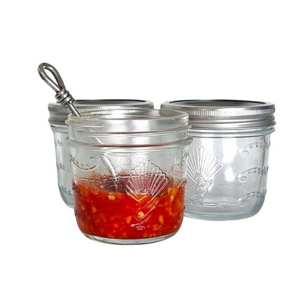 250ml Tapered Preserving Jars with dome & band