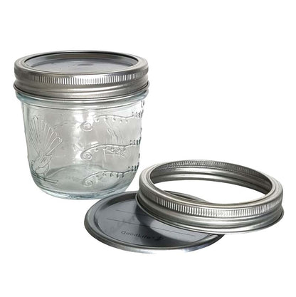 250ml Tapered Preserving Jars with dome & band