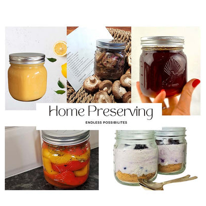 500ml Preserving Jars with pop top screw on lid