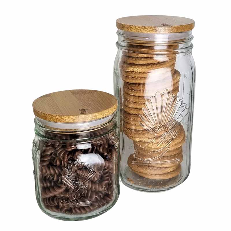 Airtight Bamboo Mason Jar Lid