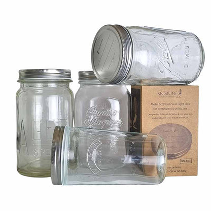 Metal Lids for preserving & storage 12 Pack