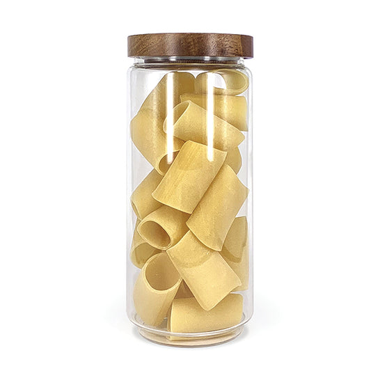 DISHY Glass Jar w' Acacia Lid 1l